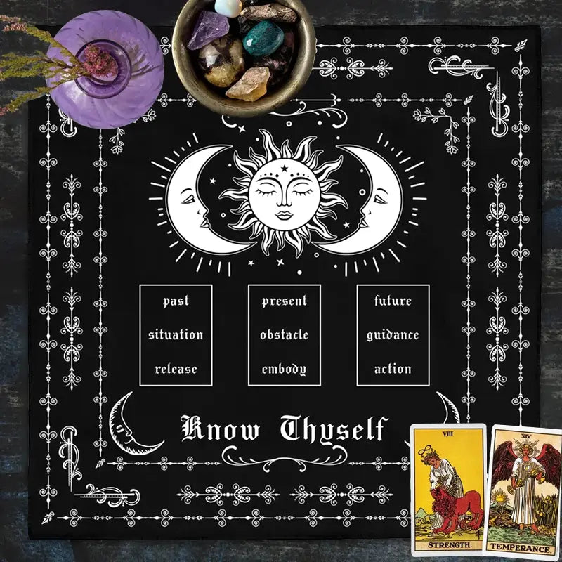 Know Thyself Tarot Spread Cloth