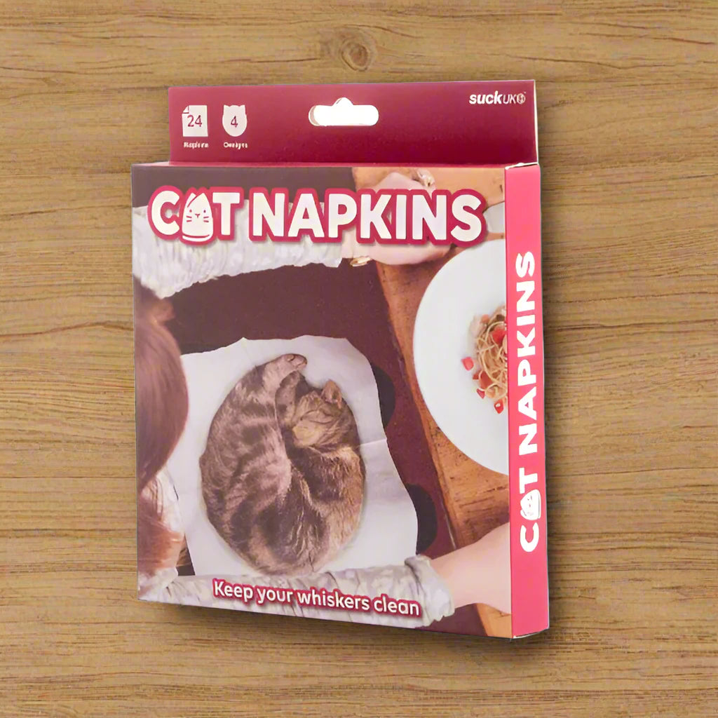 Cute Cat Themed Printed Napkins