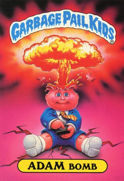 Adam Bomb Garbage Pail Kids Pin Badge