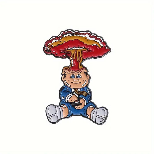 Adam Bomb Garbage Pail Kids Pin Badge